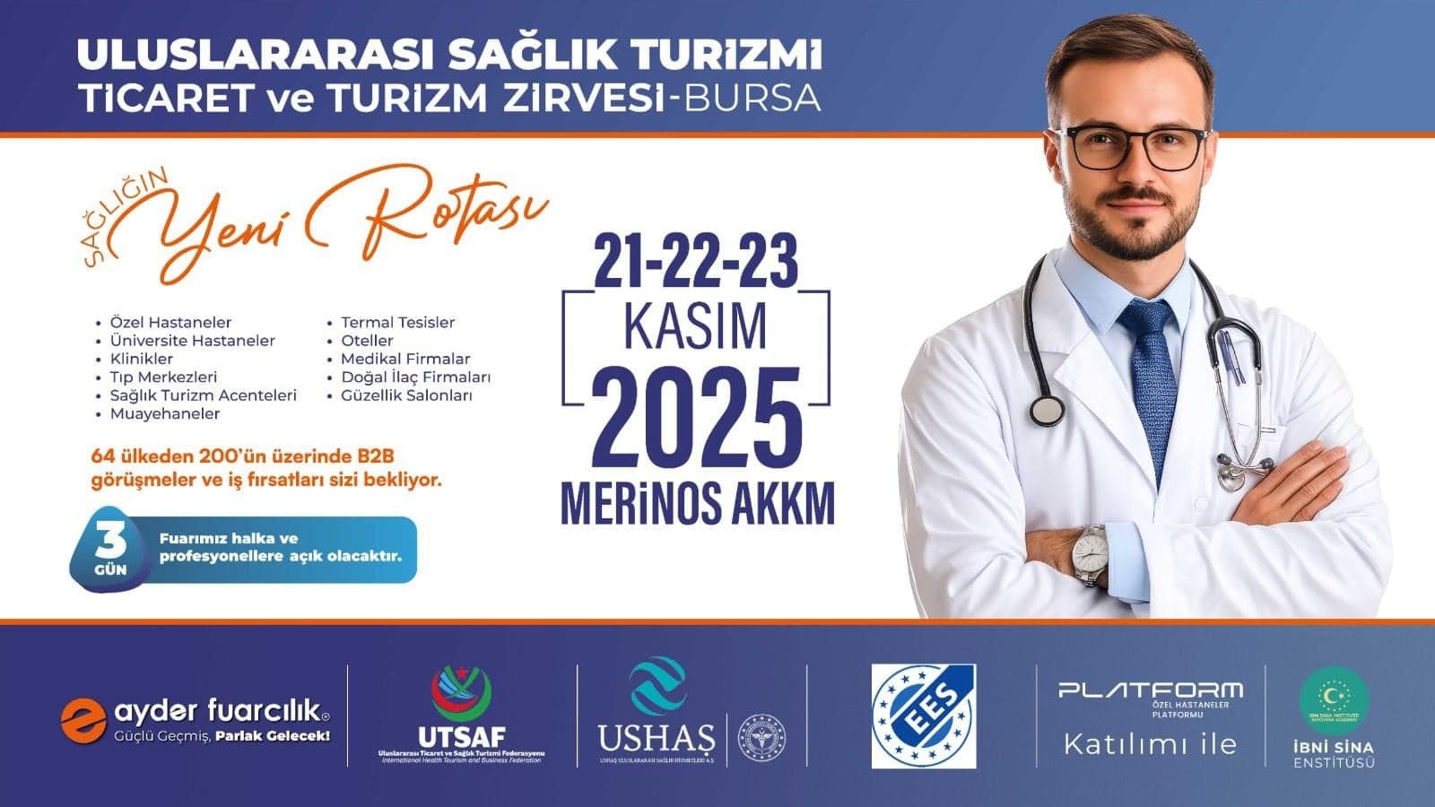 Dünya Sağlık Turizminin Kalbi Bursa’da Atacak