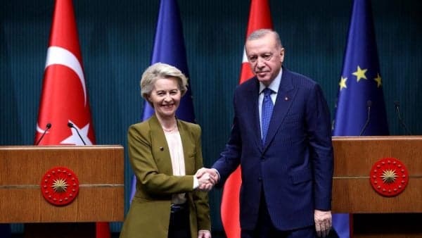 Cumhurbaşkanı Erdoğan, AB Komisyonu Başkanı von der Leyen ile görüştü