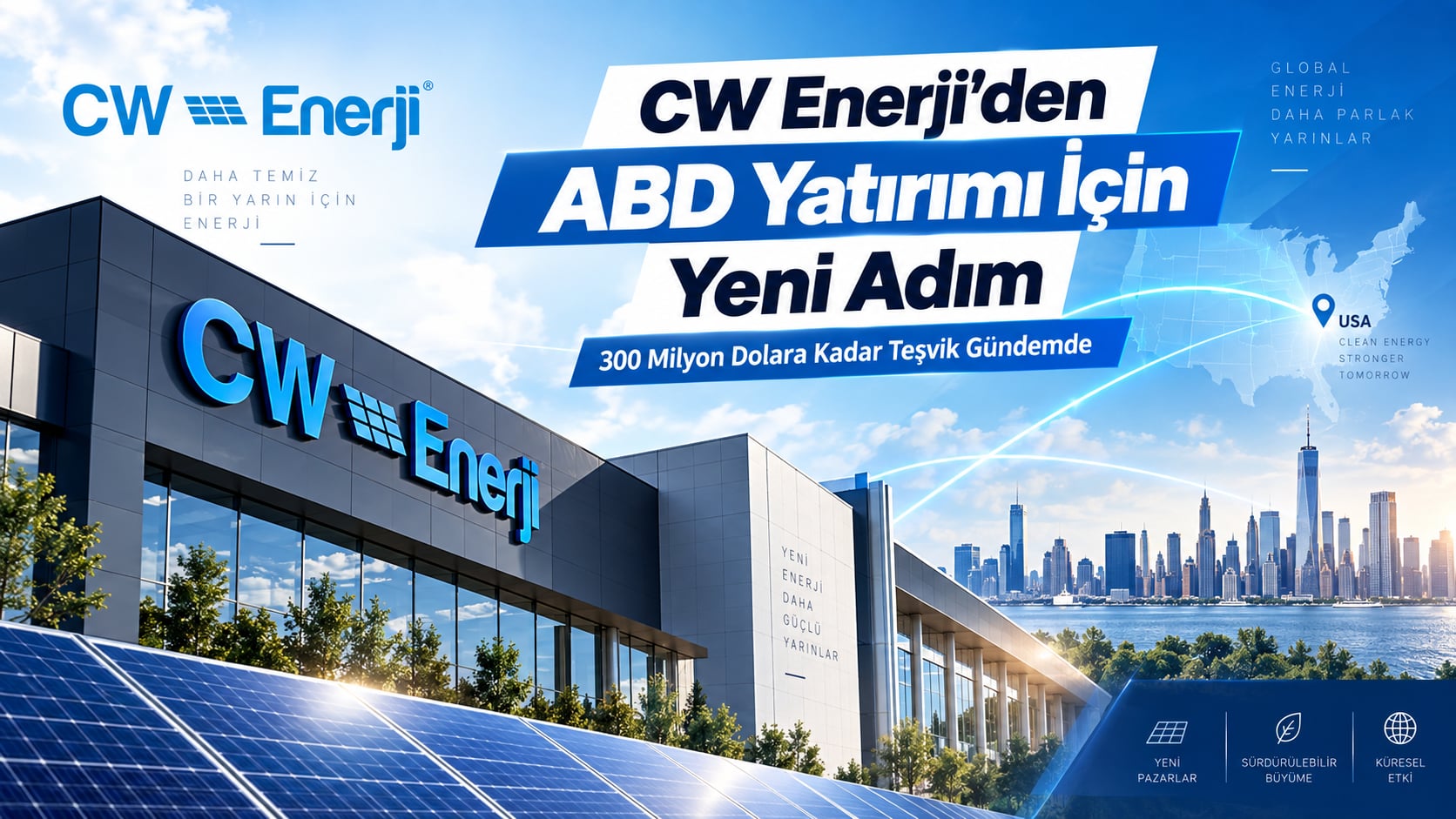 CW Enerji ABD’deki 1 GW’lık Fabrika İçin Danışmanlık Sözleşmesi İmzaladı