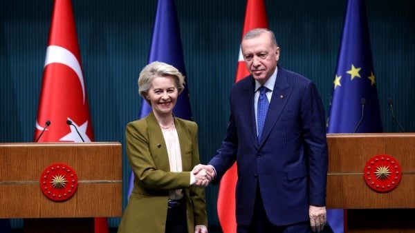 Cumhurbaşkanı Erdoğan, AB Komisyonu Başkanı von der Leyen ile görüştü